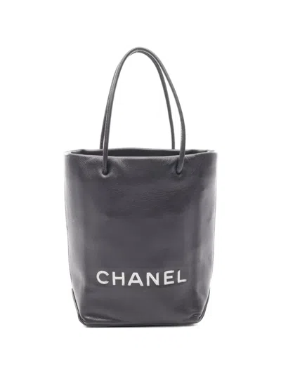 Pre-owned Chanel 2008-2009 Essential Tote Pm Tote Bag In Black