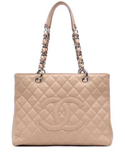 Pre-owned Chanel 2009-2010 Caviar Grand Shopping Tote Bag