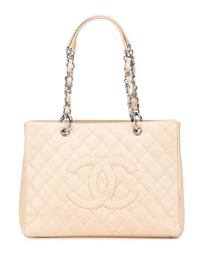 Pre-owned Chanel 2009-2010 Caviar Grand Shopping Tote Bag