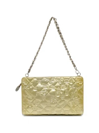 Pre-owned Chanel 2009-2010 Chain Shoulder Bag In Gold