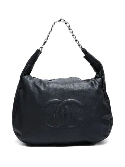 Pre-owned Chanel 2009-2010 Mark Chain Shoulder Bag In Black