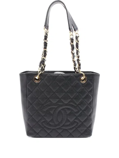 Pre-owned Chanel 2009-2020 Matelasse Chain Shoulder Bag In Black