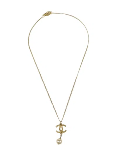 Pre-owned Chanel 2009 Cc-pendant Necklace