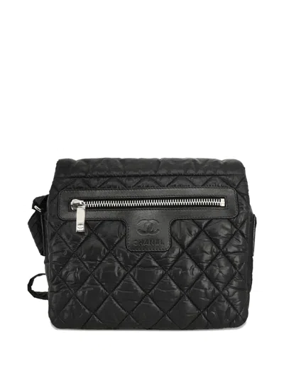 Pre-owned Chanel 2009 Coco Cocoon Shoulder Bag In Black