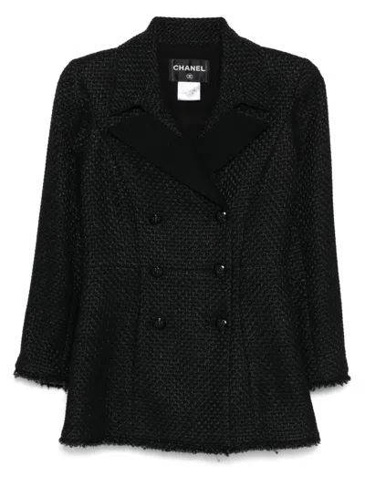 Pre-owned Chanel 2009 Double-breasted Jacket In Black