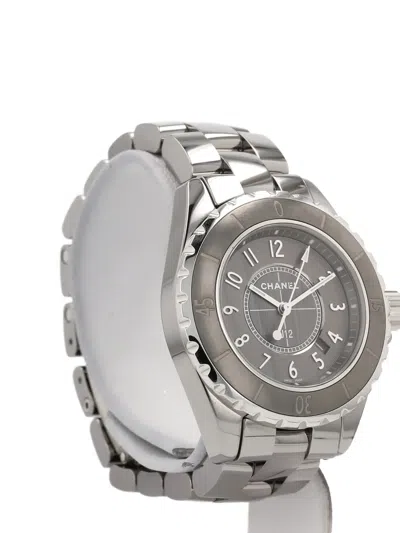 Pre-owned Chanel 2009 J12 34mm Watch In Gray