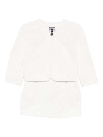Pre-owned Chanel 2009 Set-up Suit In White