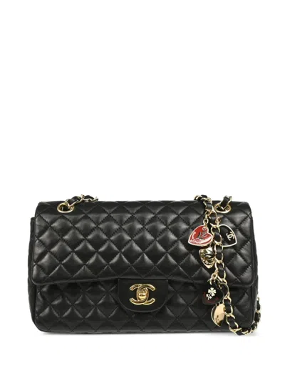 Pre-owned Chanel 2009 Valentine Shoulder Bag In Black