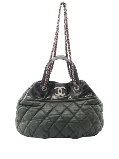 Pre-owned Chanel 2009-2010 In The Mix Satchel In Green