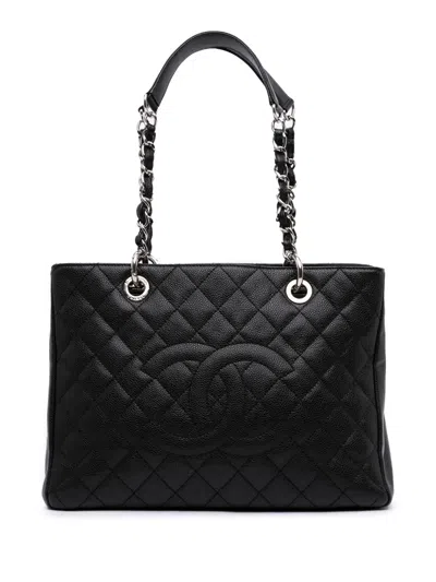 Pre-owned Chanel 2010-2011 Caviar Grand Shopping Tote Bag
