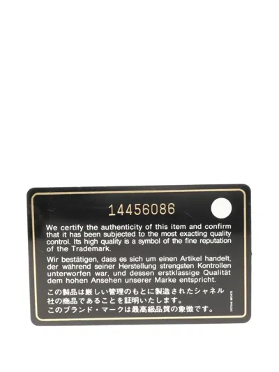 Pre-owned Chanel 2010-2011 Mademoiselle Check Chain-strap Shoulder Bag In Black