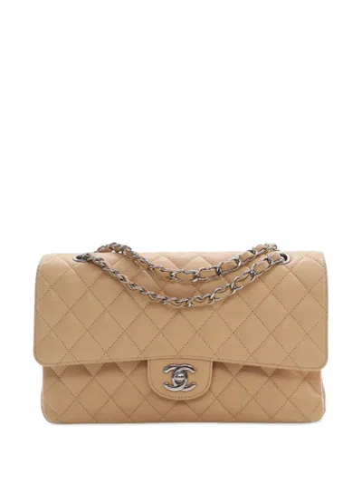 Pre-owned Chanel 2010-2011 Medium Classic Caviar Double Flap Shoulder Bag In Brown