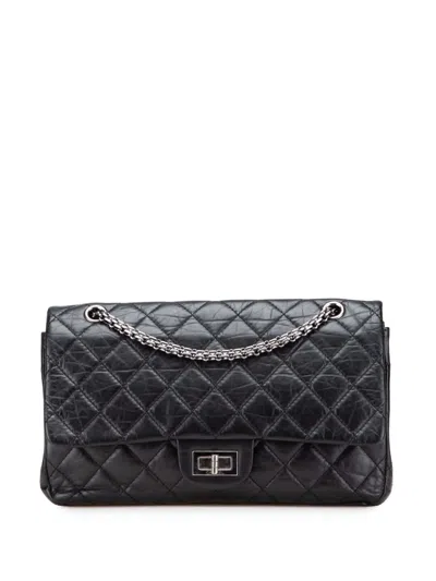 Pre-owned Chanel 2010-2011 Reissue 2.55 Aged Calfskin Double Flap 227 Shoulder Bag