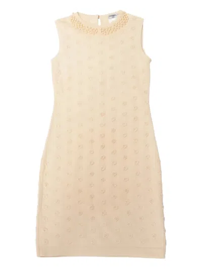 Pre-owned Chanel 2010-2020 Knitted Dress In Neutrals