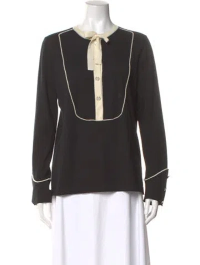 Pre-owned Chanel 2010's Cashmere Sweater In Black