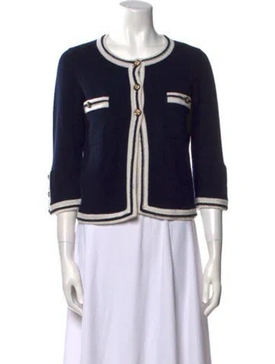 Pre-owned Chanel 2010 Cashmere Sweater In Blue