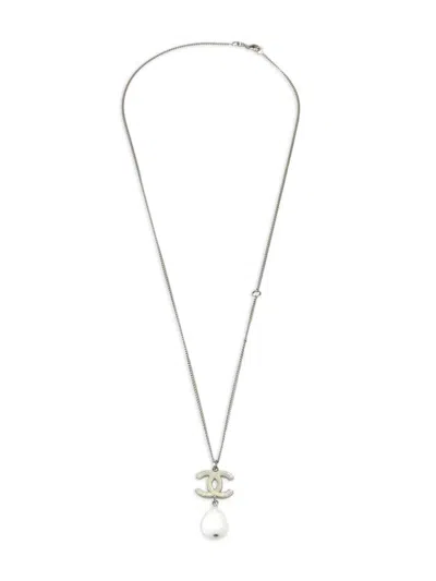 Pre-owned Chanel 2010 Cc-chain Necklace In 银色