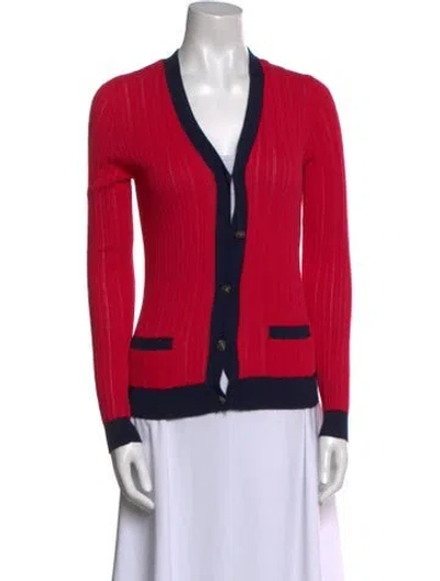 Pre-owned Chanel 2010 Colorblock Pattern Sweater In Multi