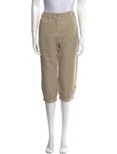 Pre-owned Chanel 2010 Cropped Pants In Neutral