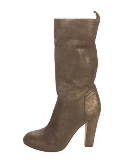 Pre-owned Chanel 2010 Interlocking Cc Logo Boots