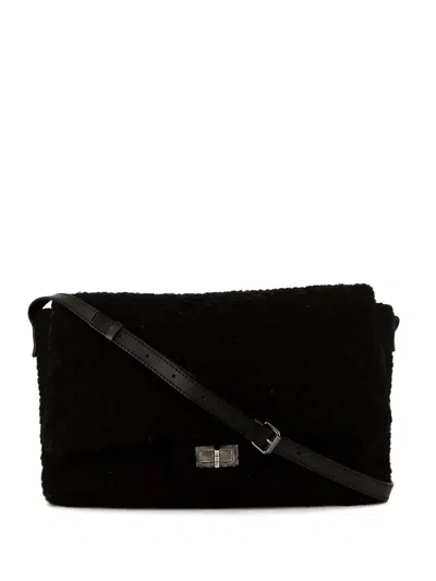 Pre-owned Chanel 2010 Mademoiselle Shoulder Bag In Black
