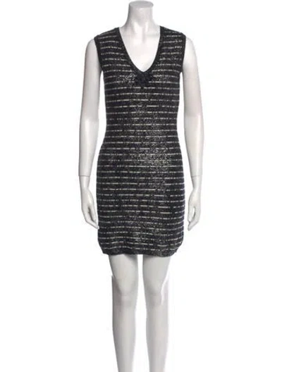 Pre-owned Chanel 2010 Mini Dress In Black