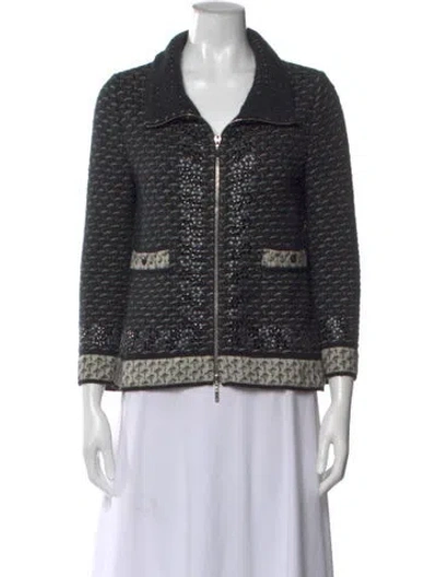 Pre-owned Chanel 2010 Mohair Sweater In Black