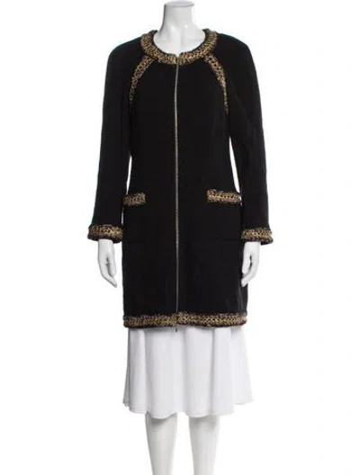 Pre-owned Chanel 2010 Paris-shanghai Coat In Black
