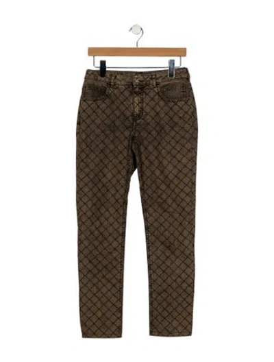 Pre-owned Chanel 2010 Skinny Leg Jeans In Brown