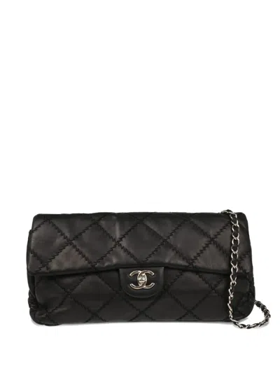 Pre-owned Chanel 2010 Ultra Stitch Shoulder Bag In Black