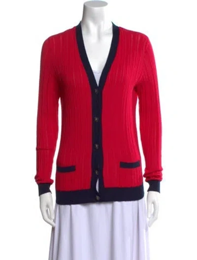 Pre-owned Chanel 2010 V-neck Sweatshirt In Multi