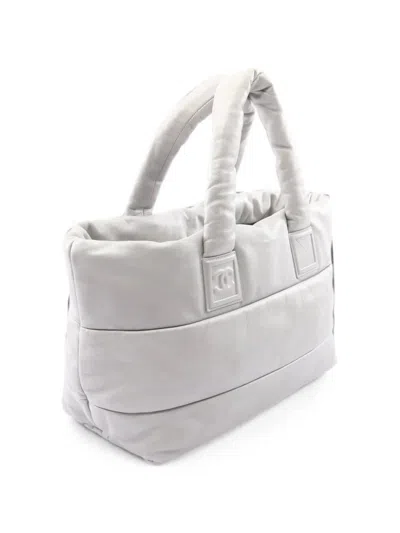 Chanel 2010-2011 Gm Coco Cocoon Reversible Tote Bag In Gray