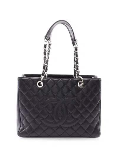 Pre-owned Chanel 2010-2011 Grand Shopping Gst Tote Bag In Black