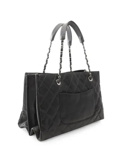 Pre-owned Chanel 2010-2011 Matelassé Tote Bag In Black