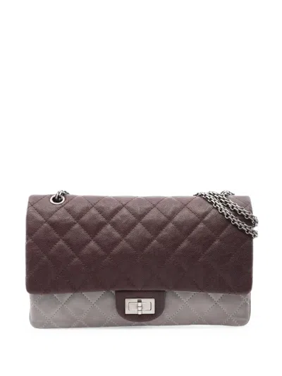 Pre-owned Chanel 2010-2011 Reissue 2.55 Matelassé Shoulder Bag In ブラウン