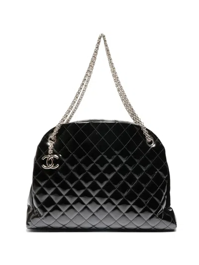 Pre-owned Chanel 2010-2012 Mademoiselle Quilted Tote Bag In Black