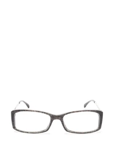 Pre-owned Chanel 2010s Flower Glasses In Grey