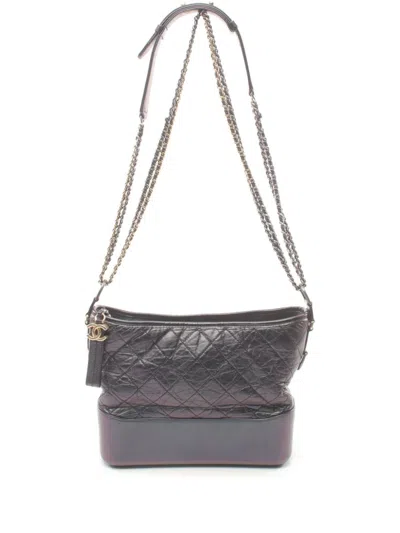 Pre-owned Chanel 2010s Gabrielle Shoulder Bag In Purple