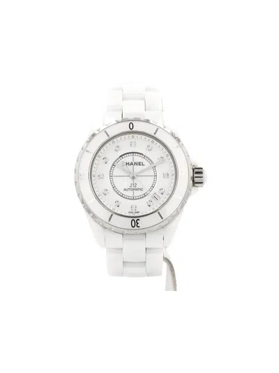 Pre-owned Chanel 2010s J12 Joaillerie 39mm In White