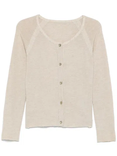 Pre-owned Chanel 2010s Round-neck Cardigan In Neutrals