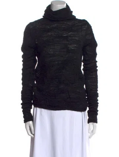 Pre-owned Chanel 2011 Alpaca Sweater In Black