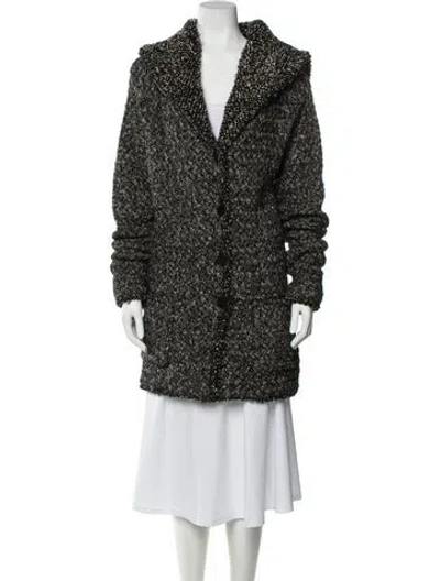 Pre-owned Chanel 2011 Cashmere Coat In Gray