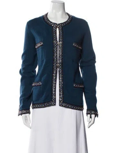 Pre-owned Chanel 2011 Cashmere Sweater In Blue