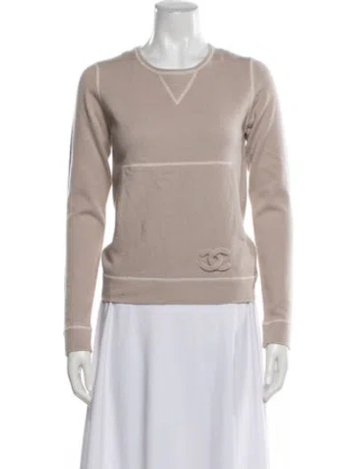 Pre-owned Chanel 2011 Cashmere Sweater In Neutral