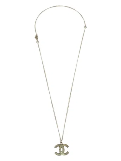 Pre-owned Chanel 2011 Cc Logo Long Necklace In Gold