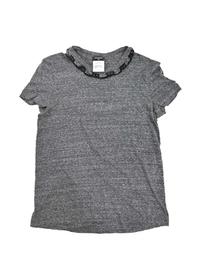 Pre-owned Chanel 2011 Cc Logo T-shirt In Grey