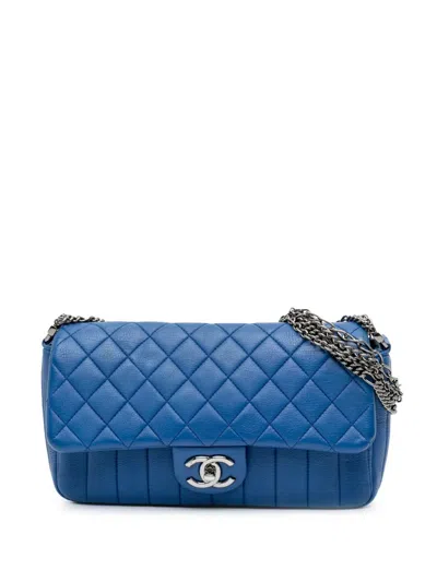 Pre-owned Chanel 2011 Cc Quilted Calfskin Multi Chain Flap Shoulder Bag