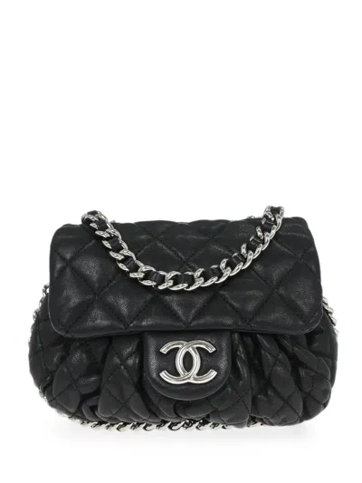 Pre-owned Chanel 2011 Chain Around Shoulder Bag In Black
