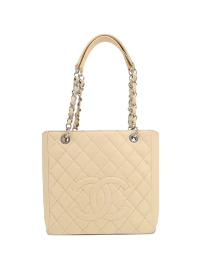 Pre-owned Chanel 2011 Grand Shopping Tote Bag In Neutral
