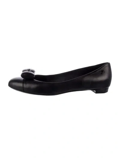 Pre-owned Chanel 2011 Interlocking Cc Logo Ballet Flats In Black